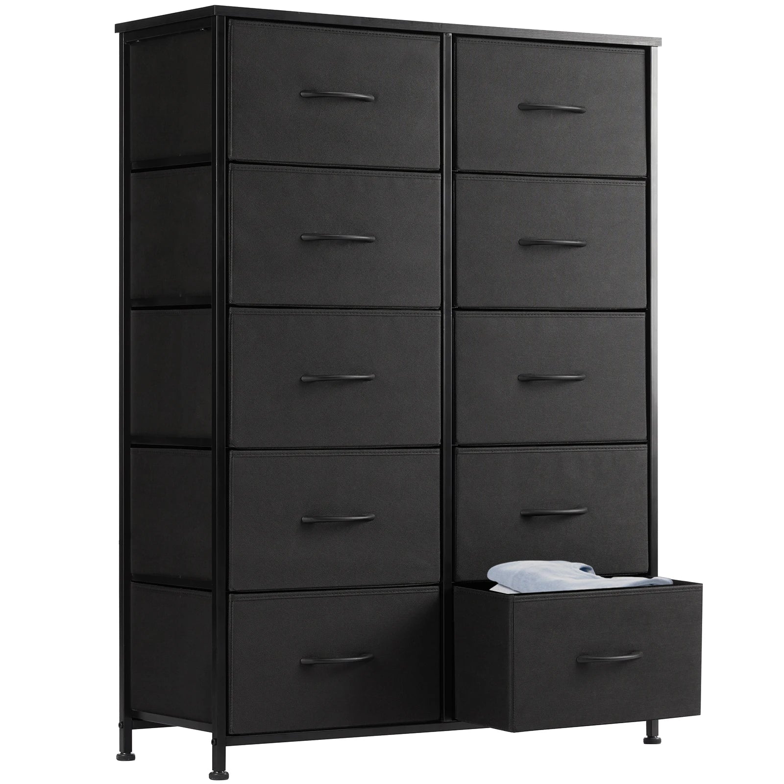 10 Fabric Drawer Dresser With Steel Frame
