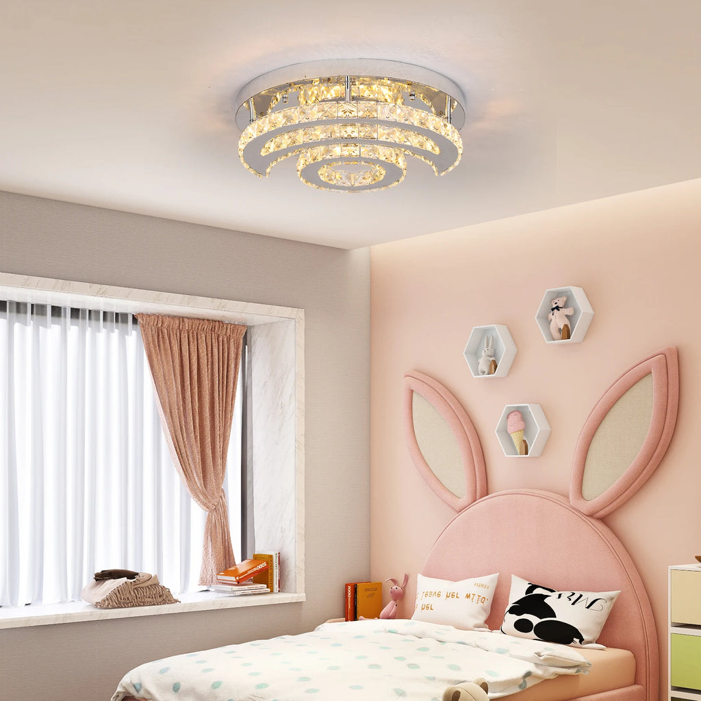 Ceiling Lamp Crystal Led  Chandelier Pendant Light