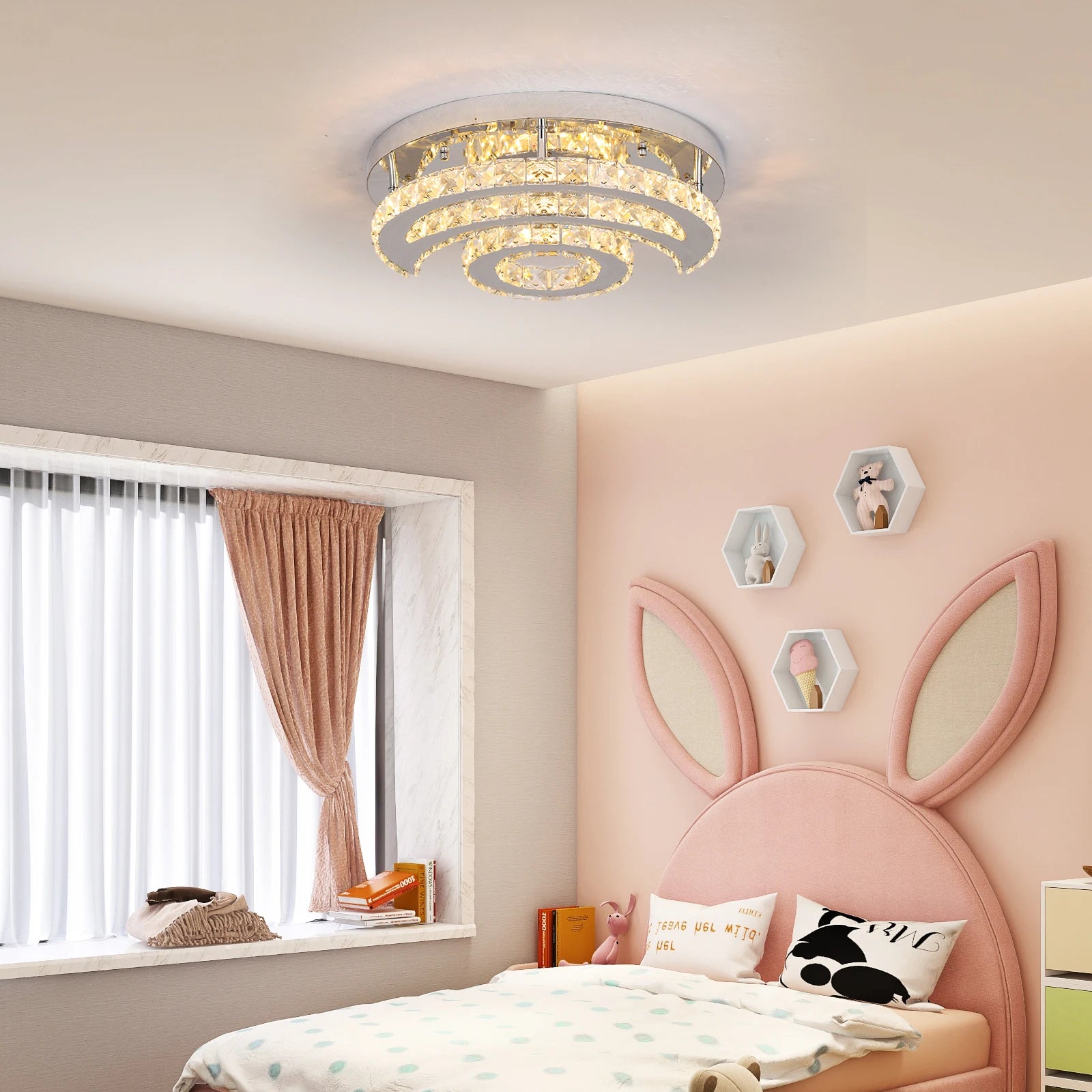 Ceiling Lamp Crystal Led  Chandelier Pendant Light
