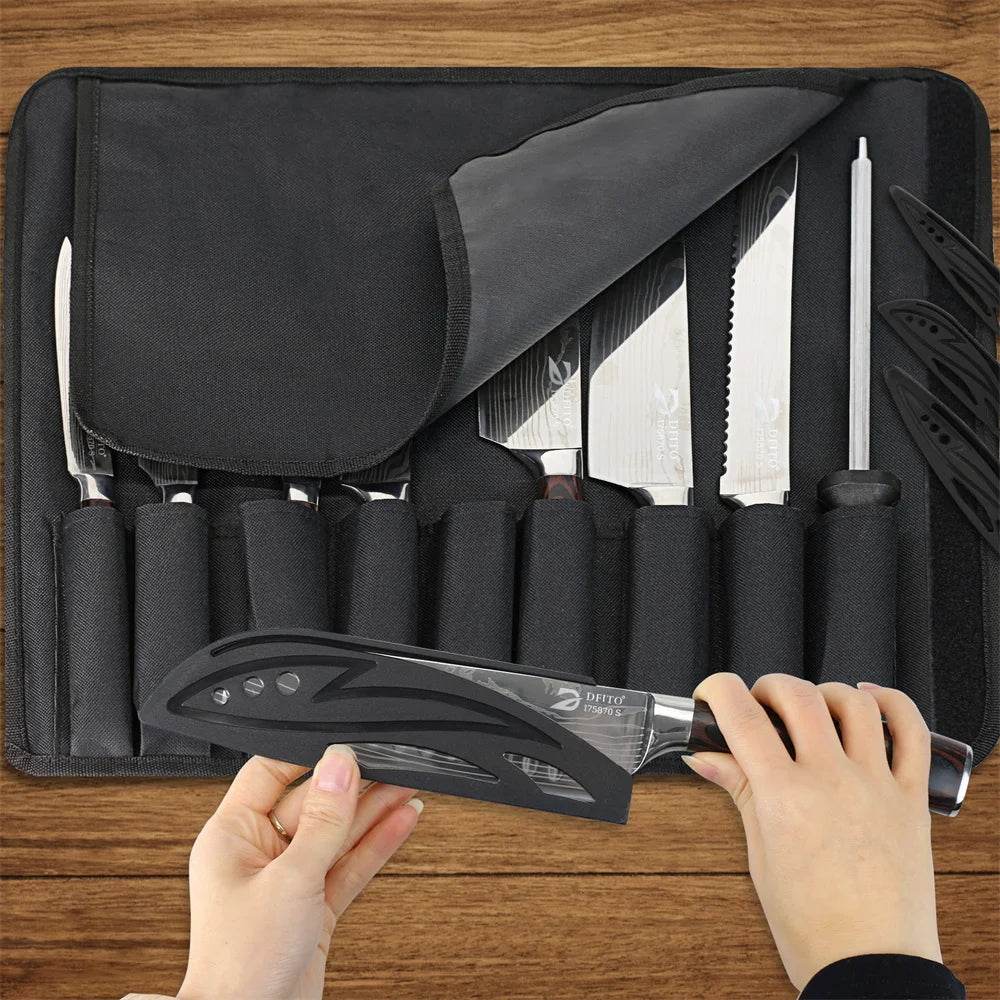 8pcs Stainless Steel Chef Knives