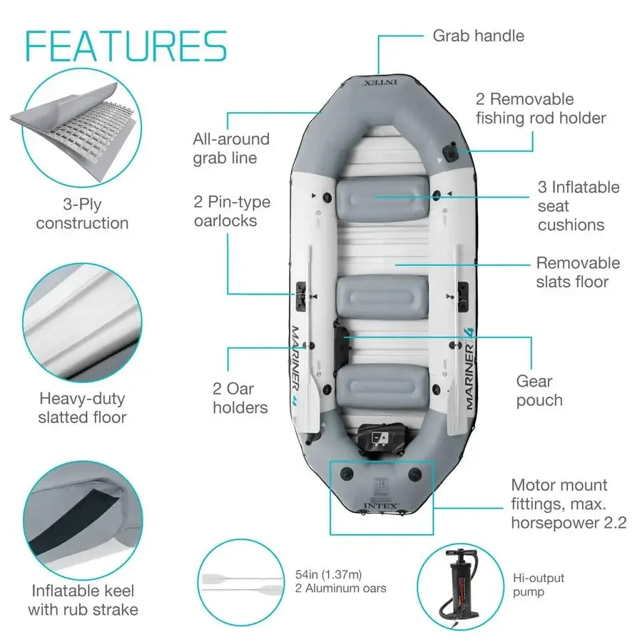 Mariner 4 People Inflatable Boat