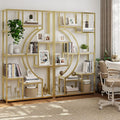 70.8" Tall Bookshelf Set of 2