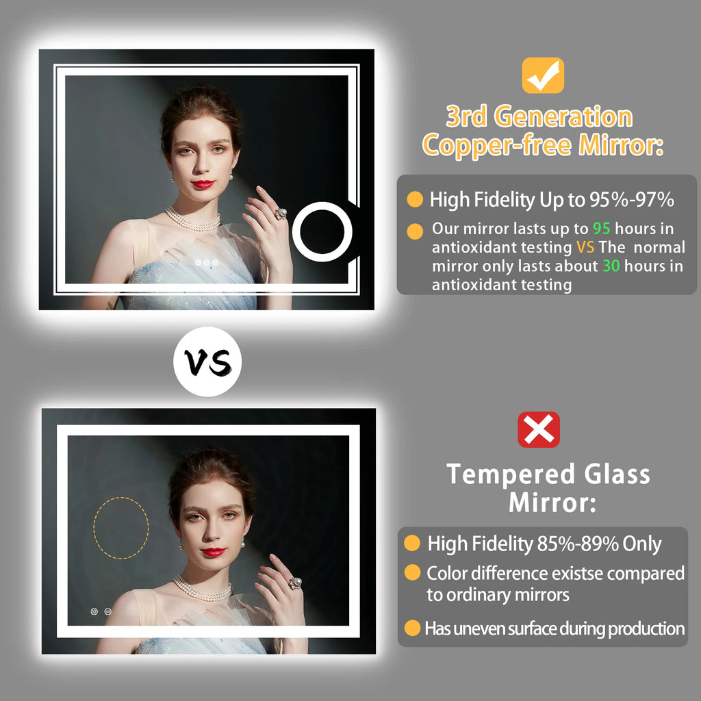 LED Lighted Smart  Mirror