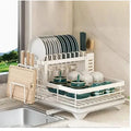 Double-Tier Extendable Utensil Rack/Draining Board