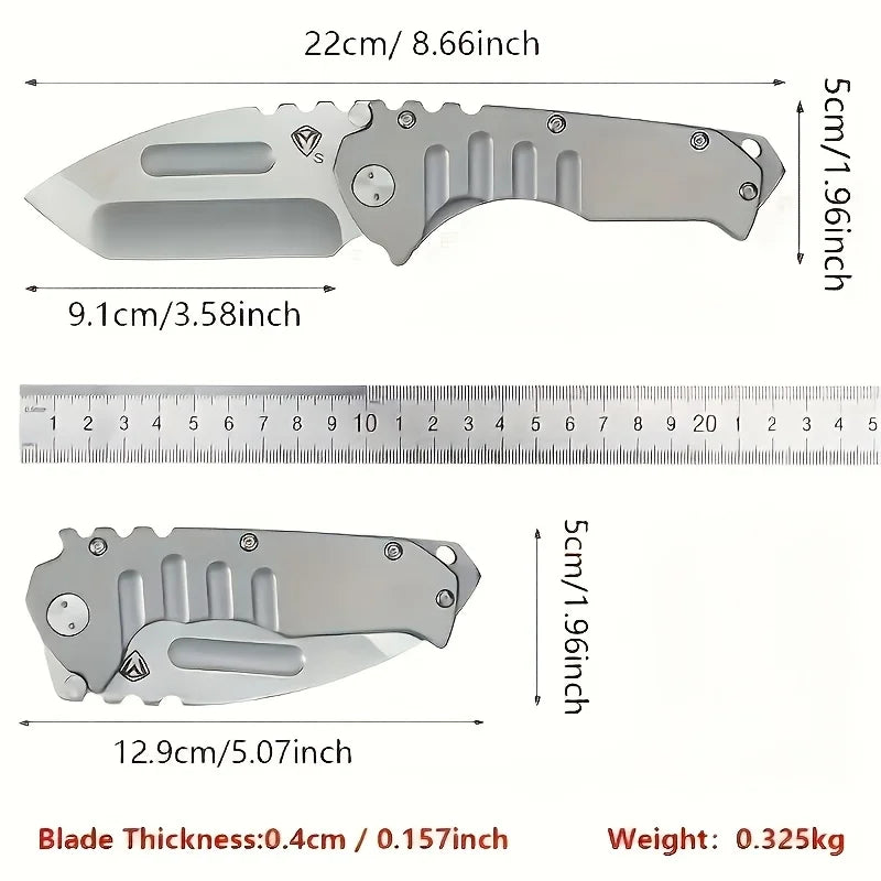 Folding tactical knife