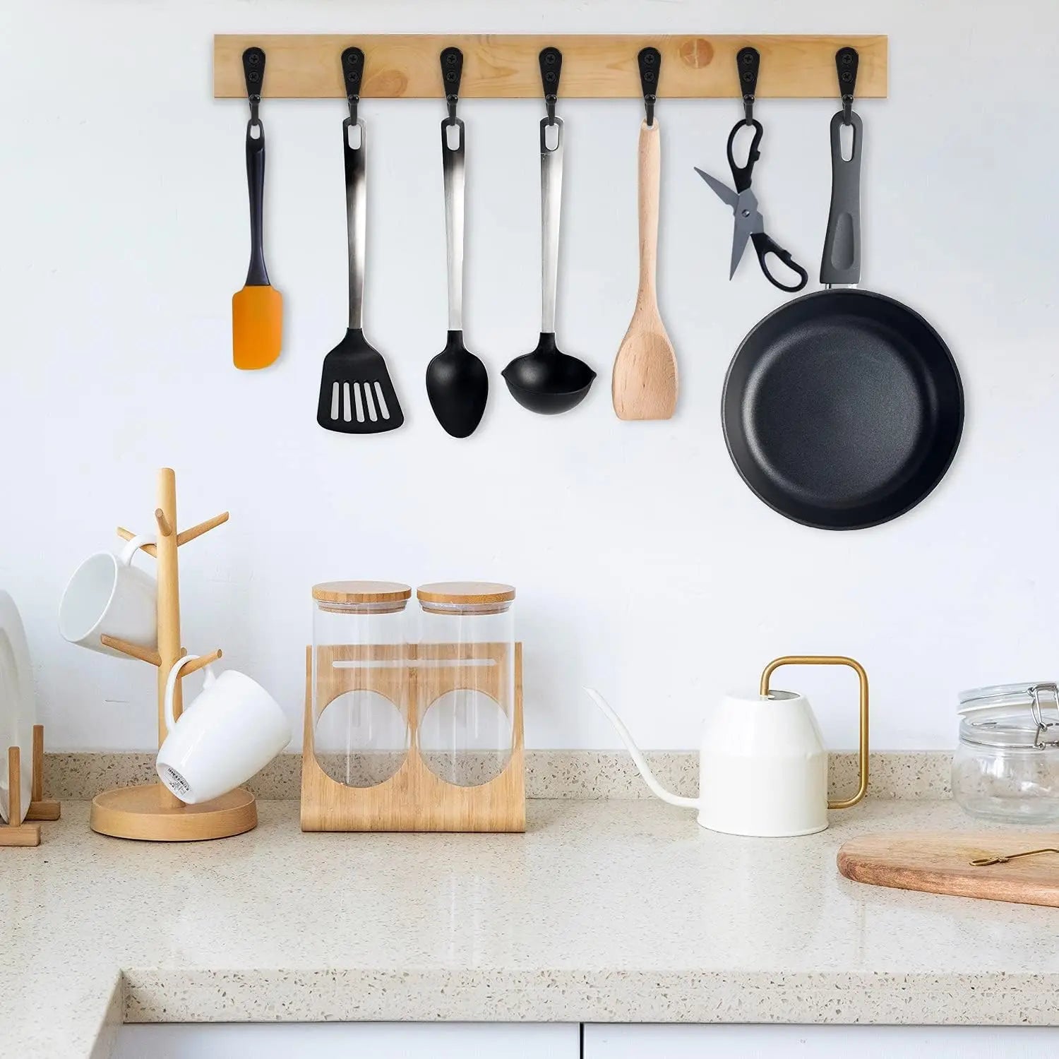 Alloy Hooks with Screws Wall Mounted Hangers