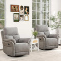 Dual Swivel Rocker Recliner Chairs