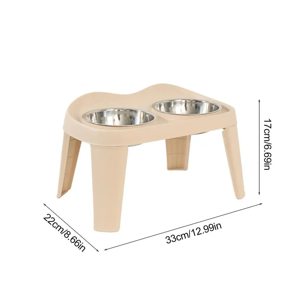 Elevated Dog Feeder Dogs Bowls foldable Raised Stand