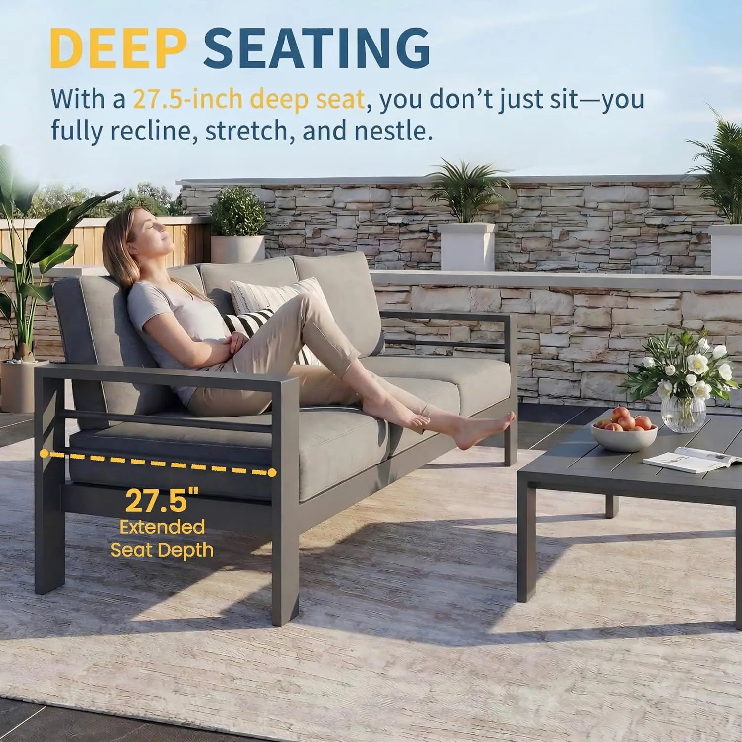 Patio Furniture Set for All Weather