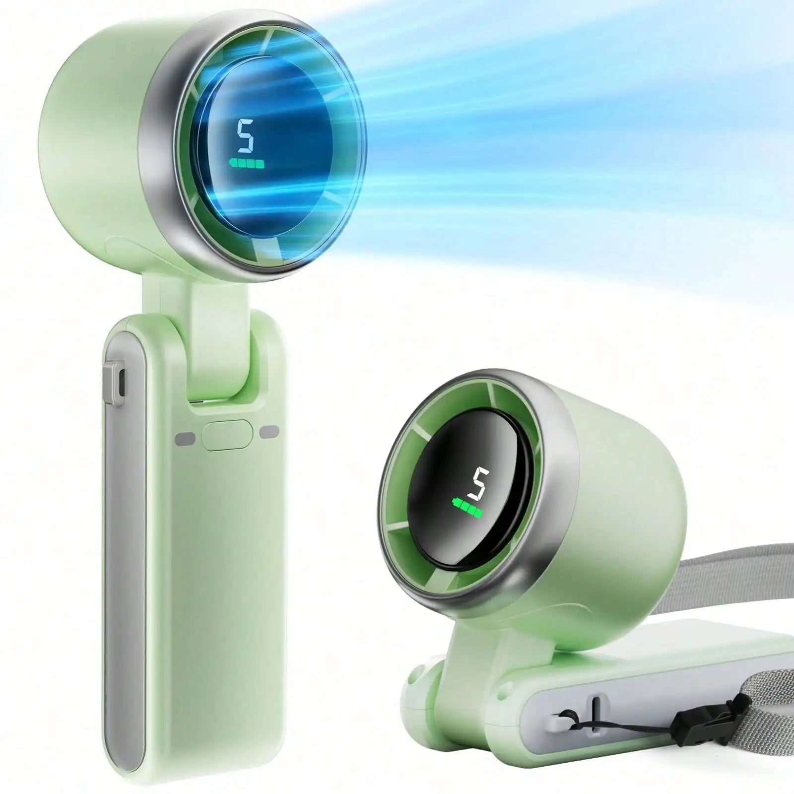 Portable Handheld Fan, 5 Gear Wind, USB