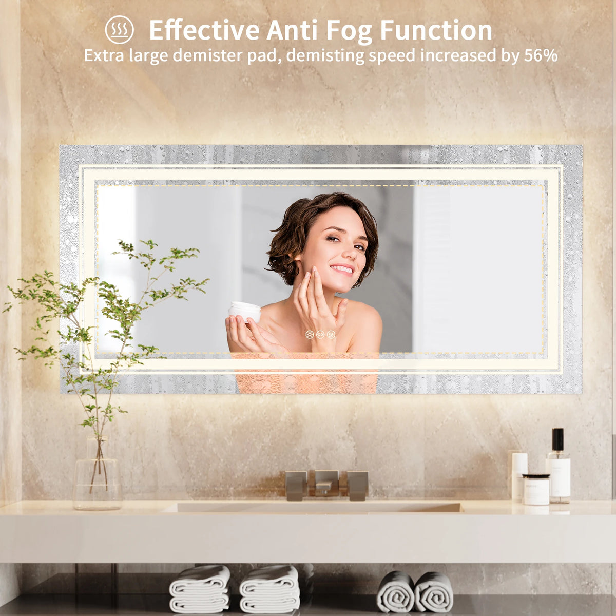 Illuminated LED Bathroom Mirror