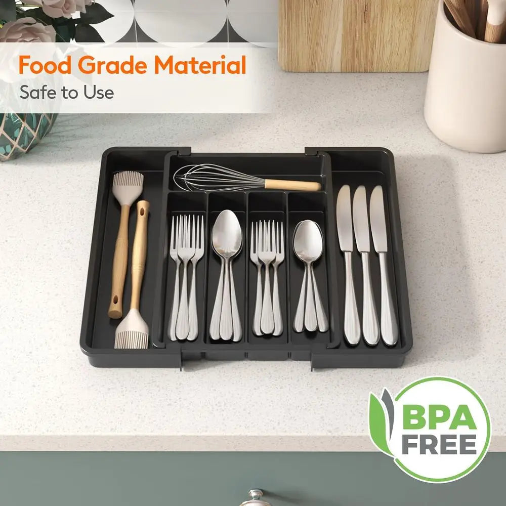Expandable Utensil Tray BPA Free Adjustable
