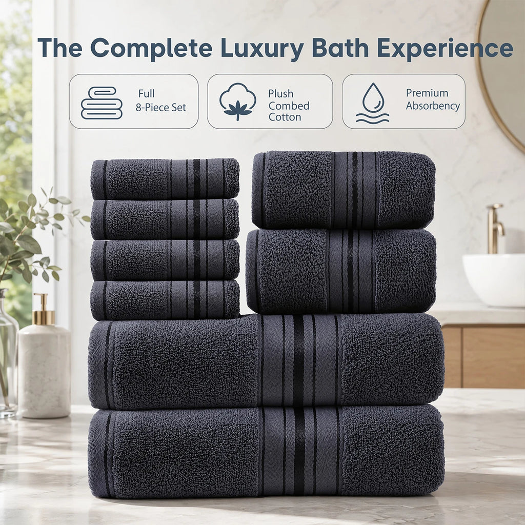 8 Piece Luxury Towel Set