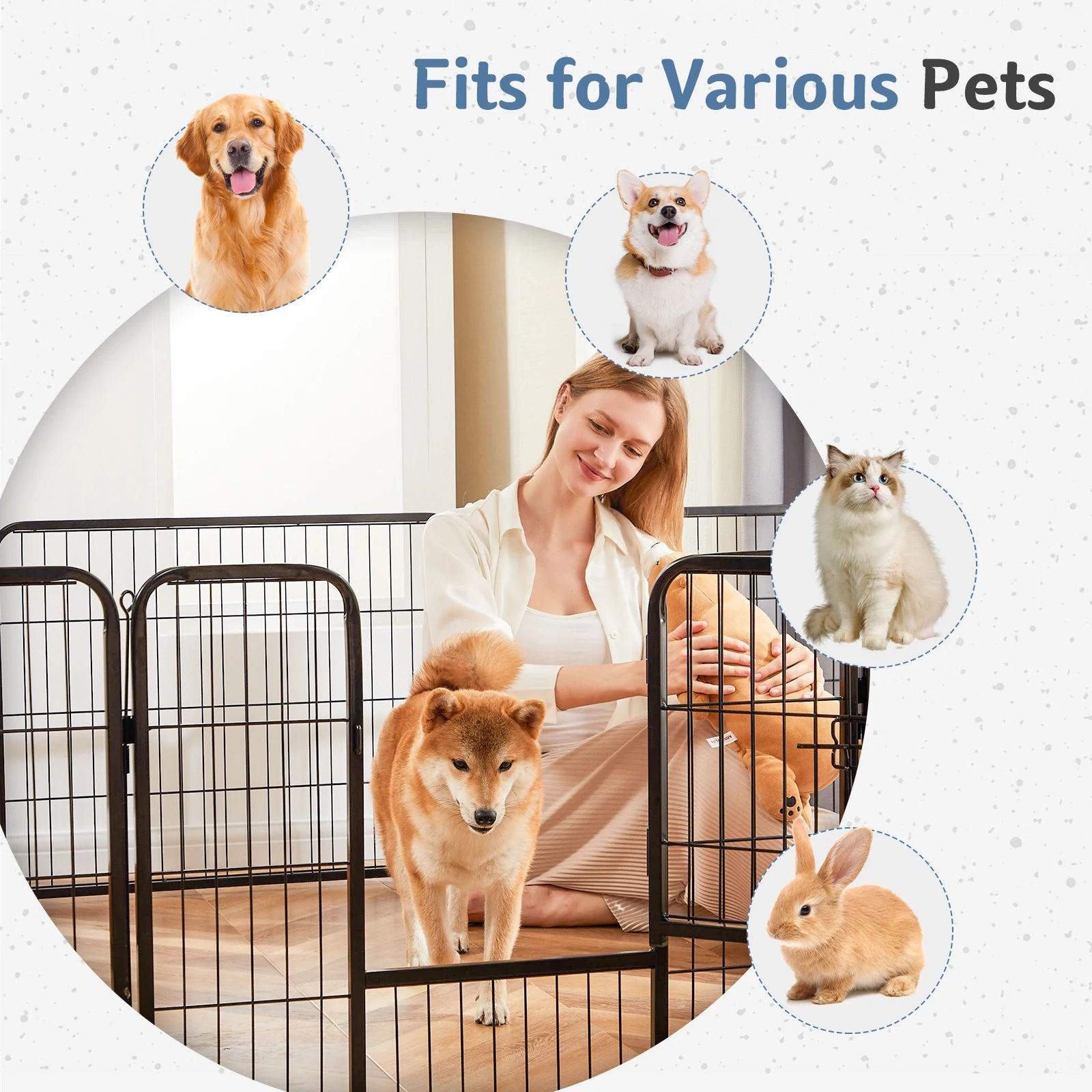 8 Panel Dog Playpen