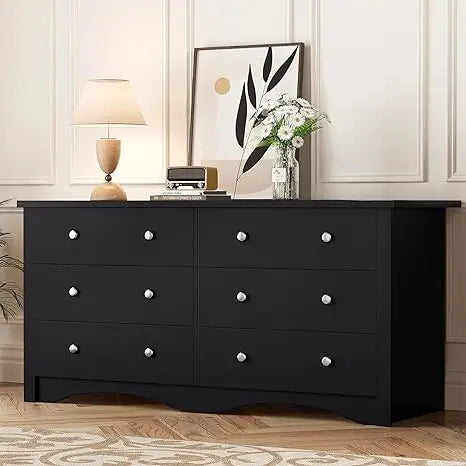 6 Drawer Dresser Wood Chest