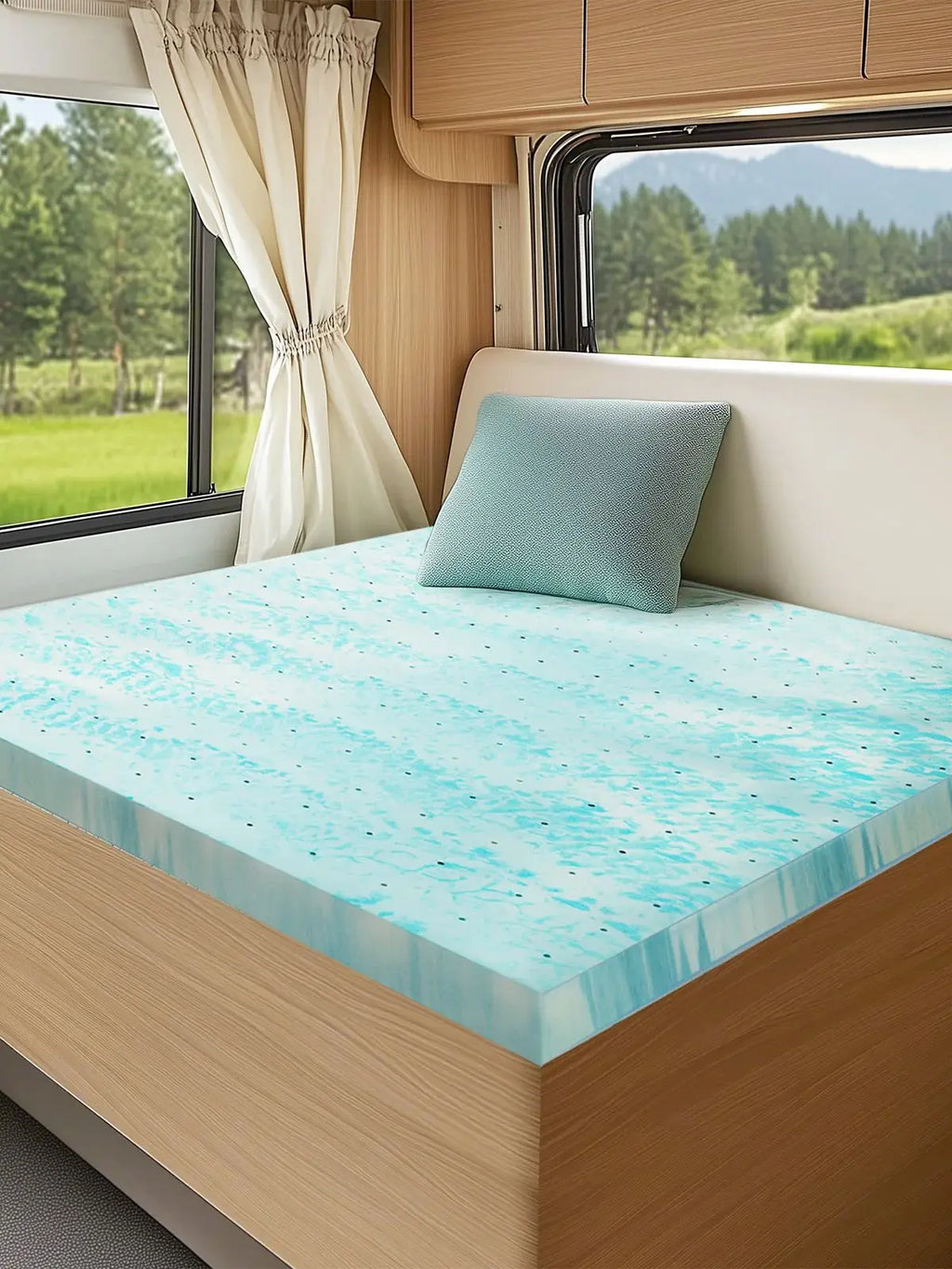 4 Inch Gel Memory Foam Breathable Mattress Topper