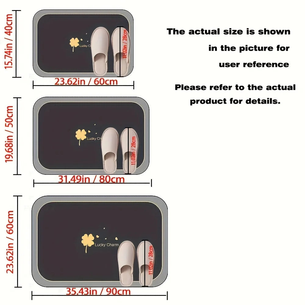 1pc Non-Slip Floor Mat For Bath/Kitchen/Pet Feeding
