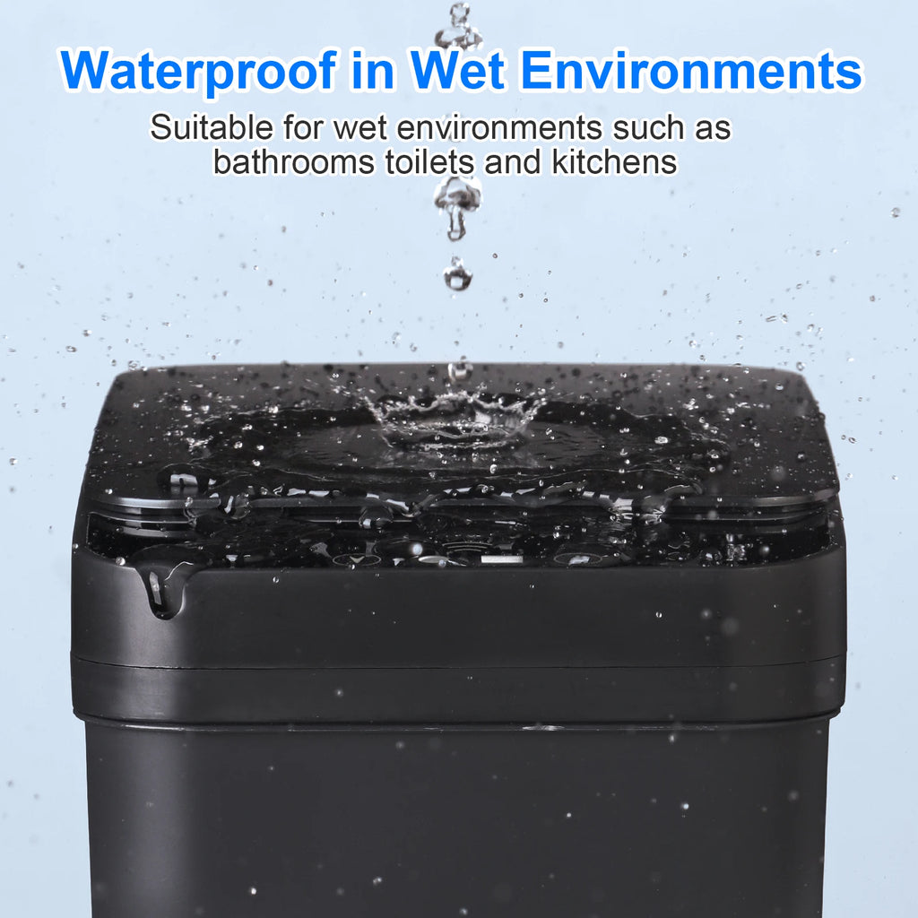 2 Pack 12L & 18L Touchless Motion Sensor Garbage Can