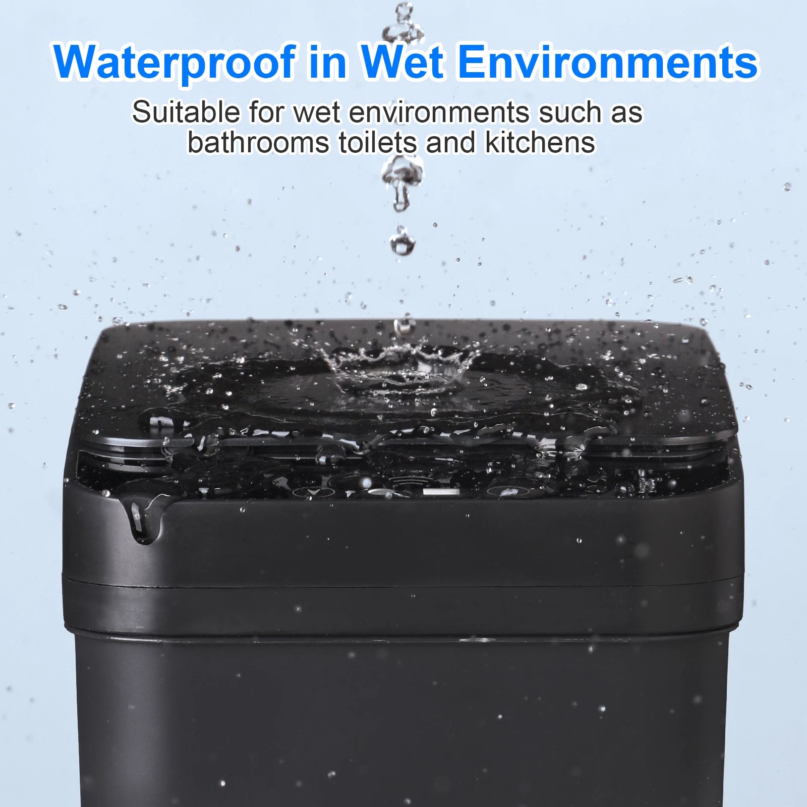 2 Pack 12L & 18L Touchless Motion Sensor Garbage Can