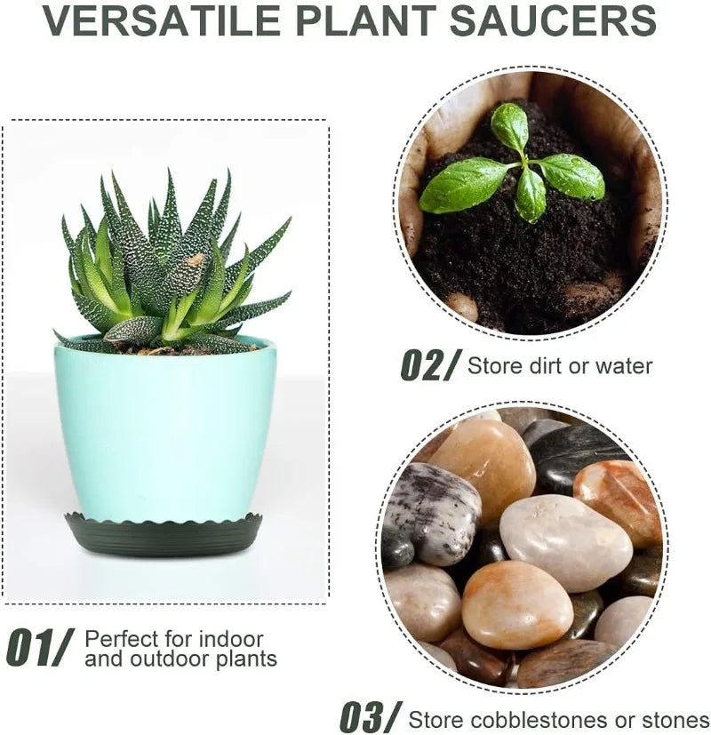 12Pcs Plant Saucer, 6 8 10 Inch