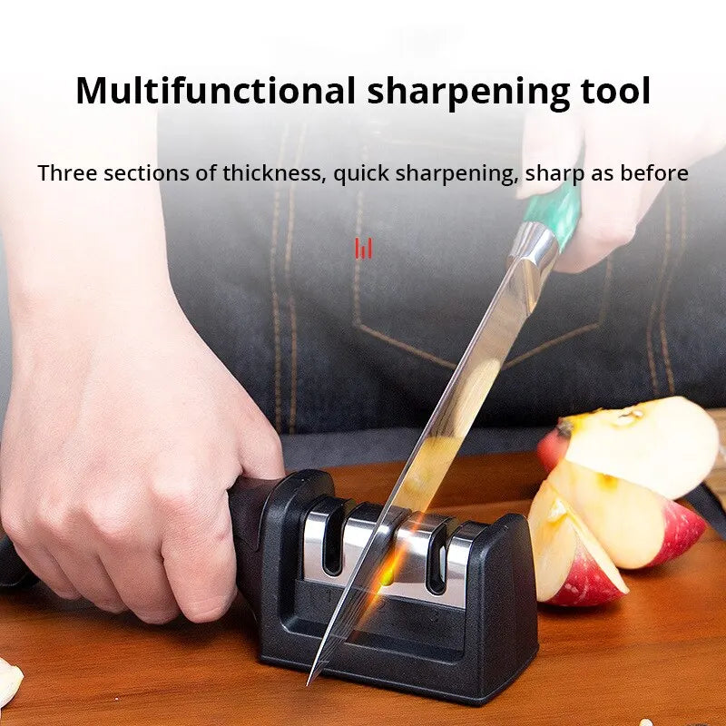1Pc Hand Held Three Purpose Sharpening Stone