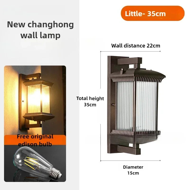 Outdoor Wall Light Retro Porch Lamp Waterproof