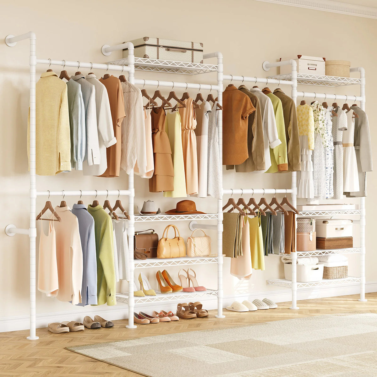 Wall Mount Pipe Clothes Rack