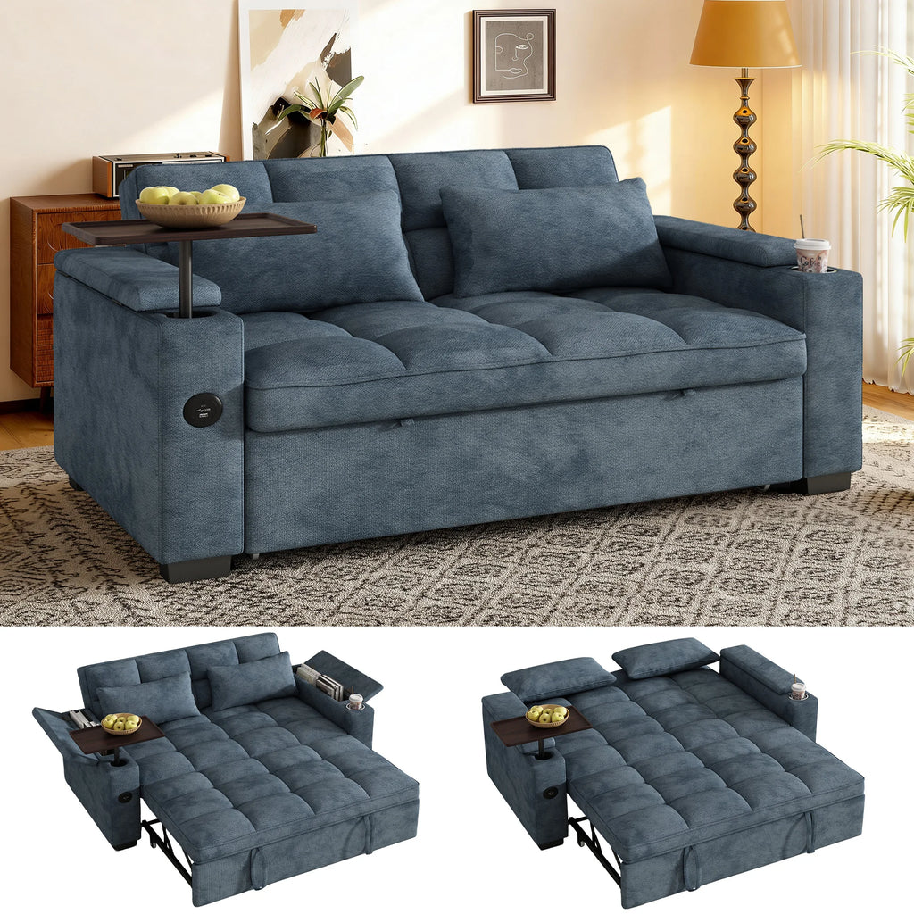 3-in-1 Folding Convertible Sofa Bed