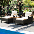 5PCS Patio Rattan Furniture Set