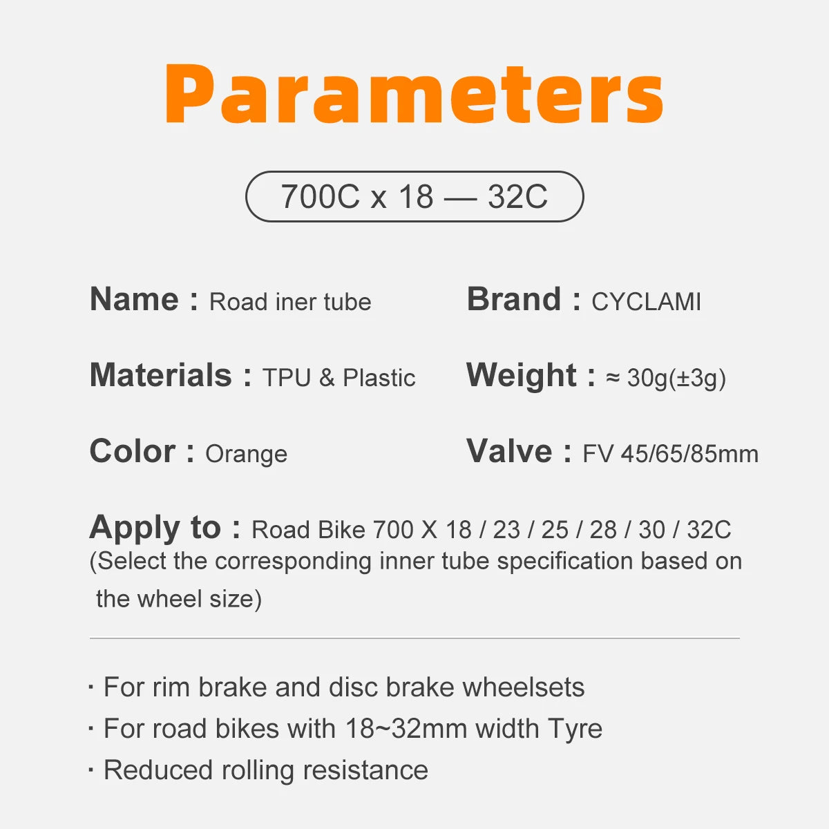 Ultralight TPU Bike Inner Tube