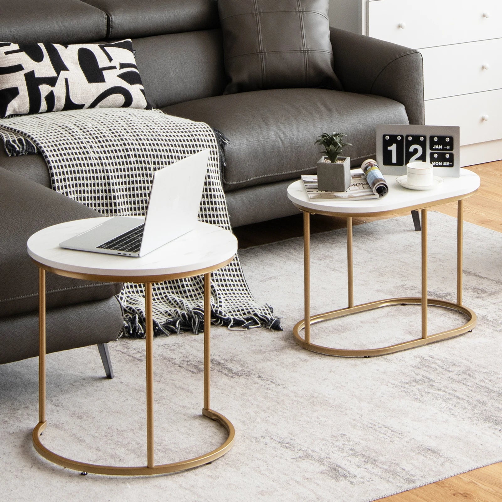 Nesting Coffee Table Set of 2