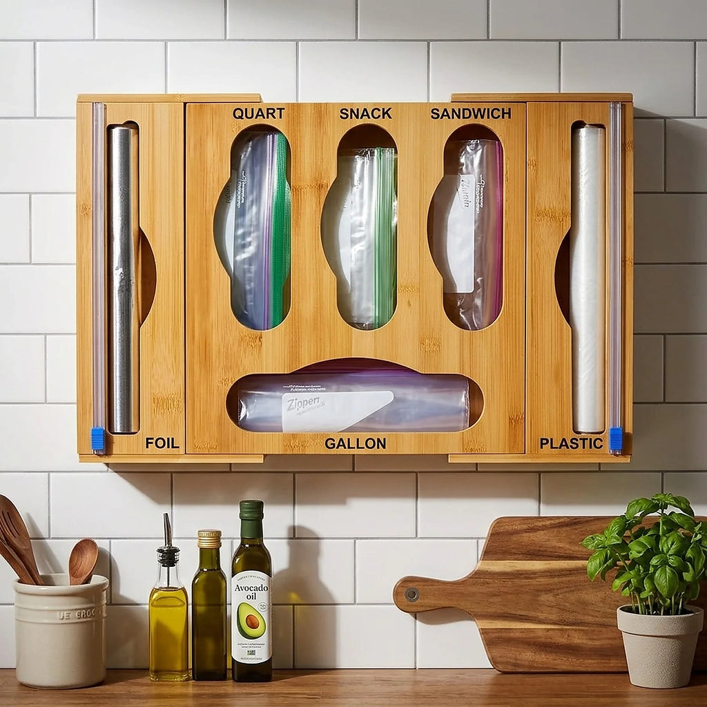 Bamboo Zip Bag Organizer