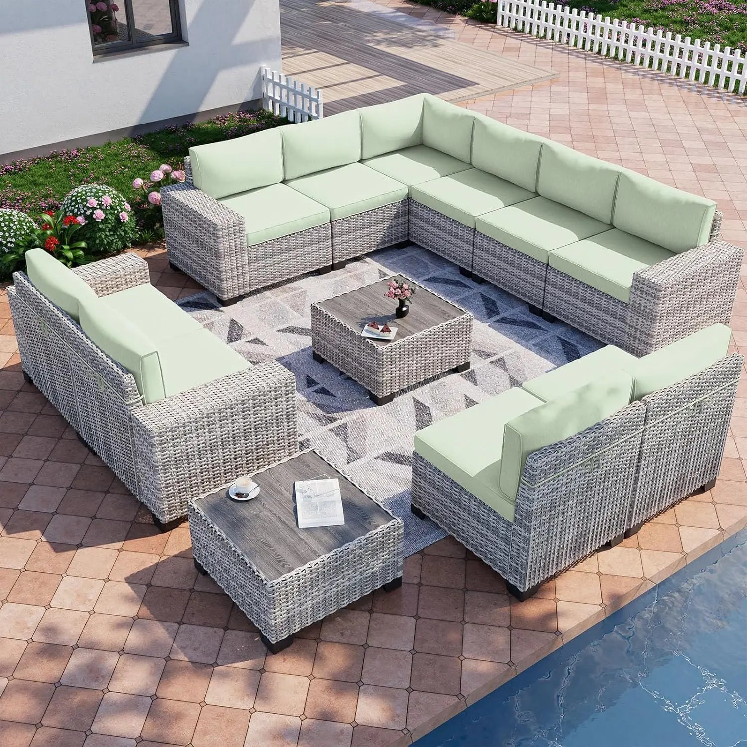 12-Piece Outdoor Patio Furniture Set