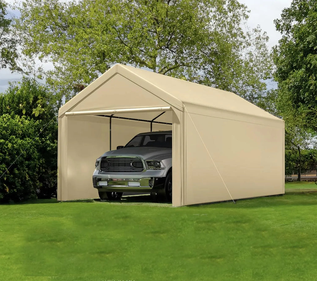 Heavy Duty Steel storage shed with Removable Sidewalls