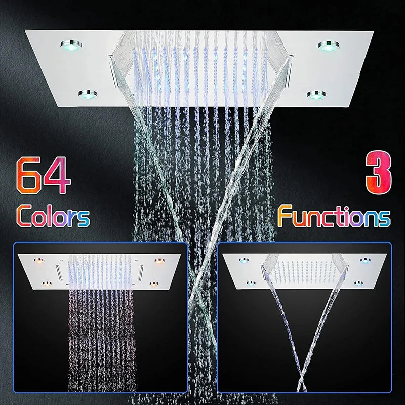 Ceiling Shower Head with LED Lights