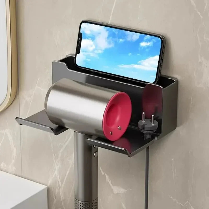 1 Pcs Hair Dryer Bathroom Organizer