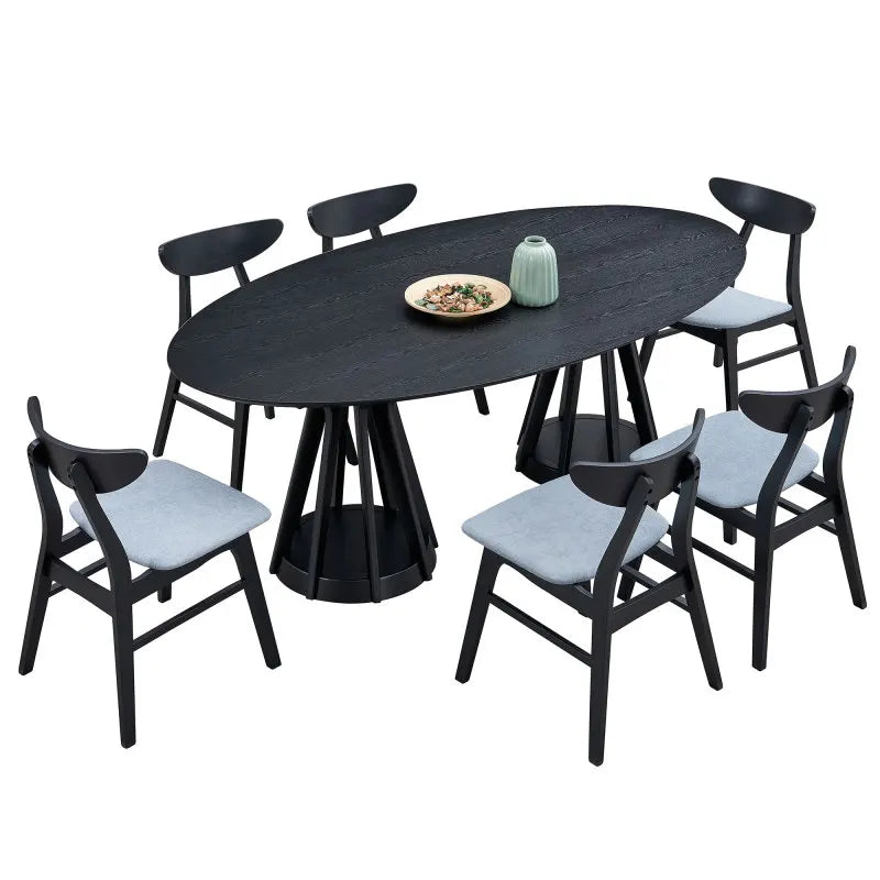 78"  oval dining table