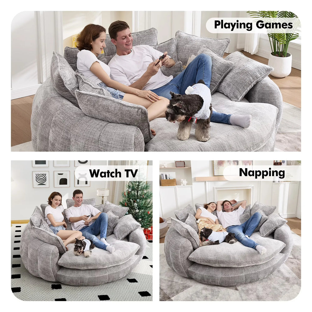 81.1" Cloud Couch Sleeper Sofa