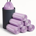 100PCS Purple Leakproof Drawstring Trash Bags