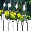 SUPER BRIGHT Solar Pathway Lights Outdoor, 8 Pack Solar Lights Outdoor, Auto On/Off, IP65 Waterproof Solar Garden Lights Solar Powered Landscape Lighting for Yard Patio Walkway Driveway Pathway