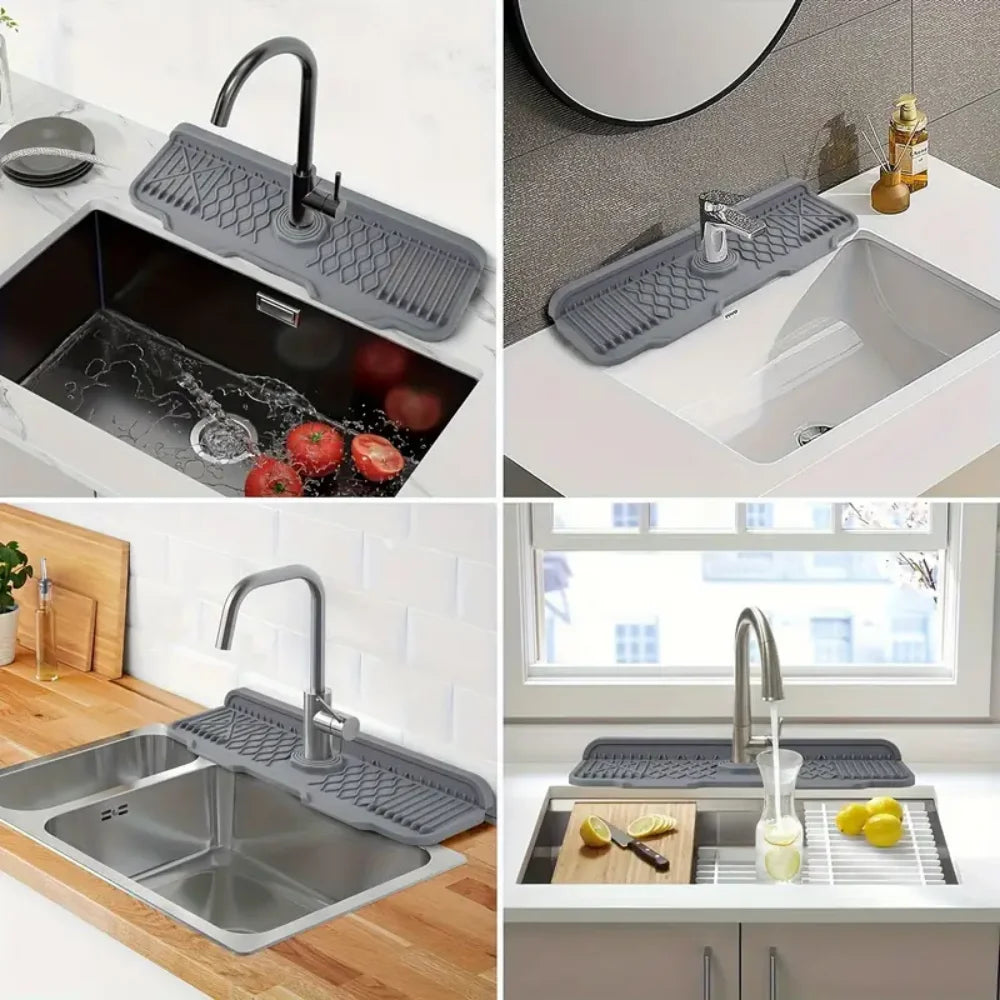 Sink Splash Guard/tray/drying pad/sponge rack