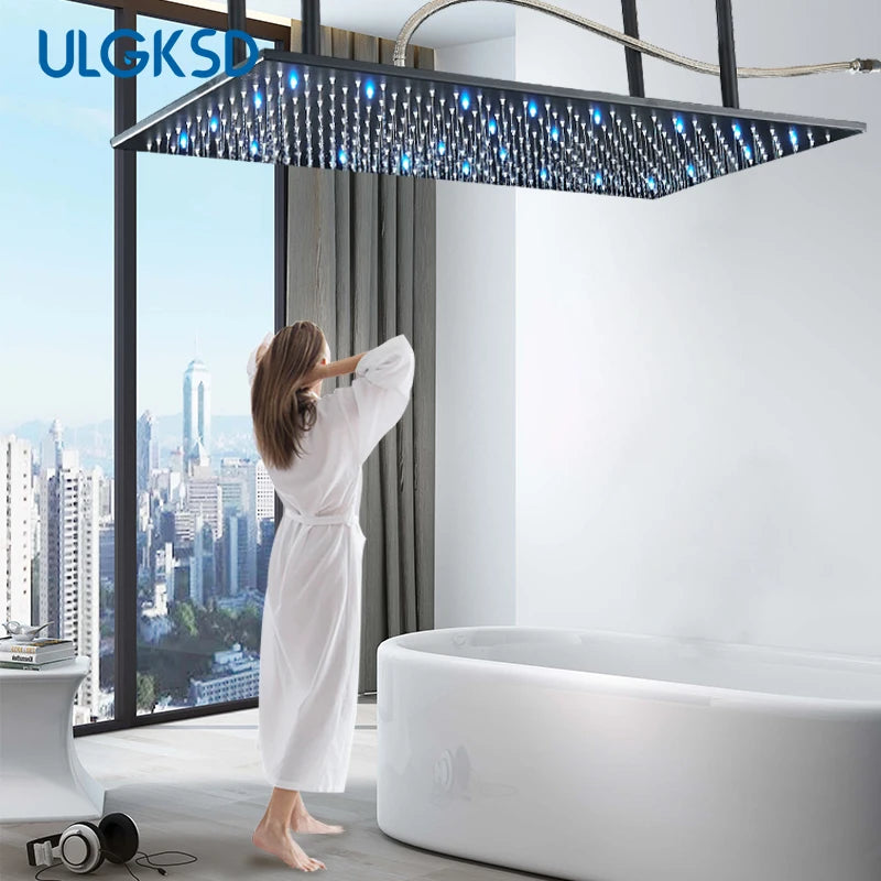 Large LED Rainfall Shower Faucet