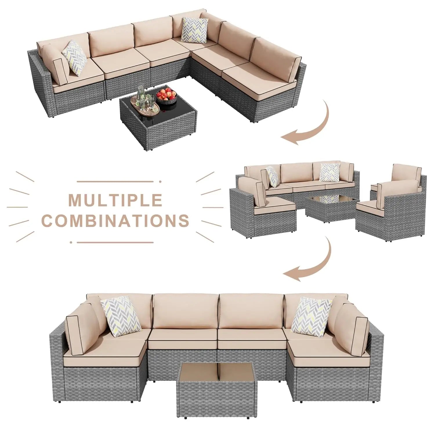 7-Piece Outdoor Patio Furniture Set