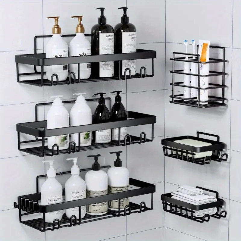6 Pack Shower Caddy Shelf Rack