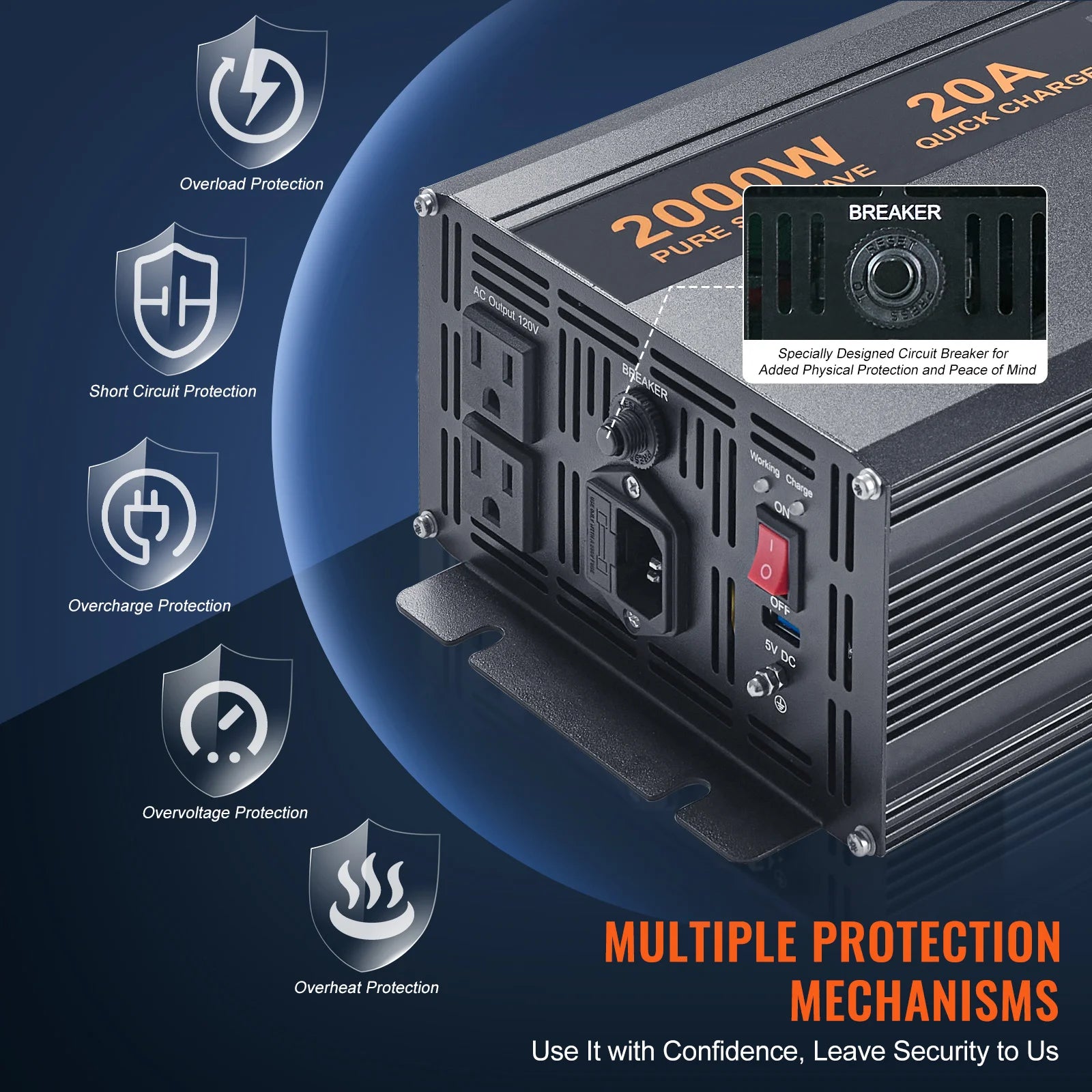 Battery Backup System LCD Display