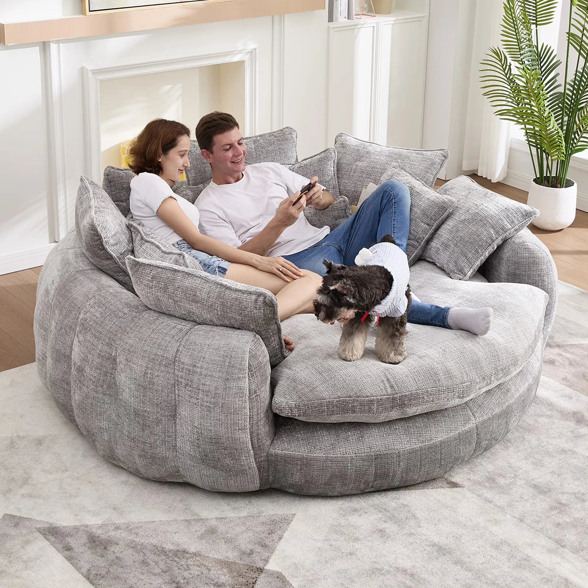 81.1" Cloud Couch Sleeper Sofa