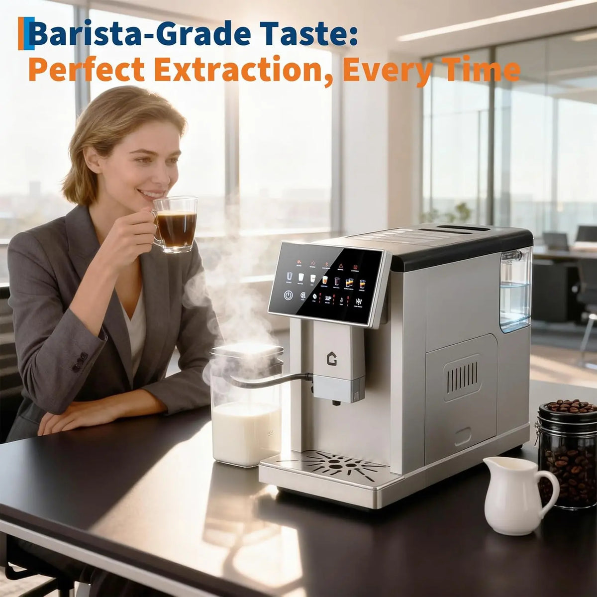 Espresso Maker/Milk Tank/Brewer/Grinder
