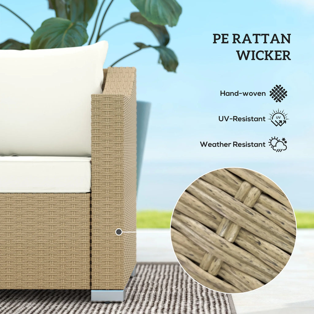 3 Seater Patio Wicker Sofa