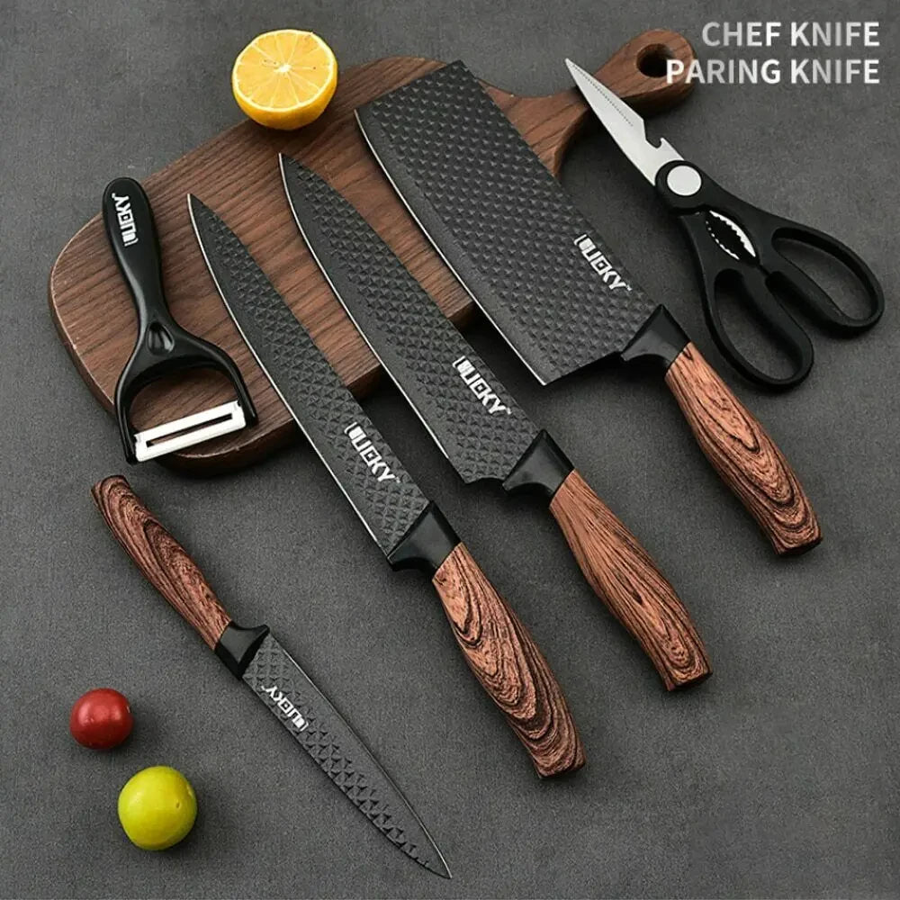 Stainless Steel 6-Piece Kitchen Knife Set