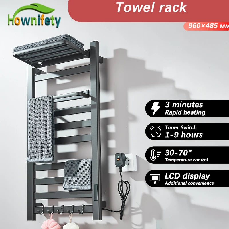 Bathroom Electric Towel Rack  Heating Touch Dry